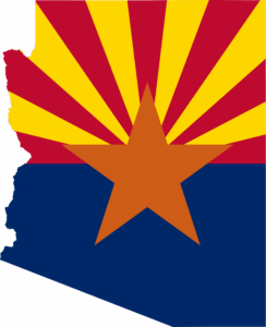 Central Arizona Conservatives - Arizona Shaped Flag
